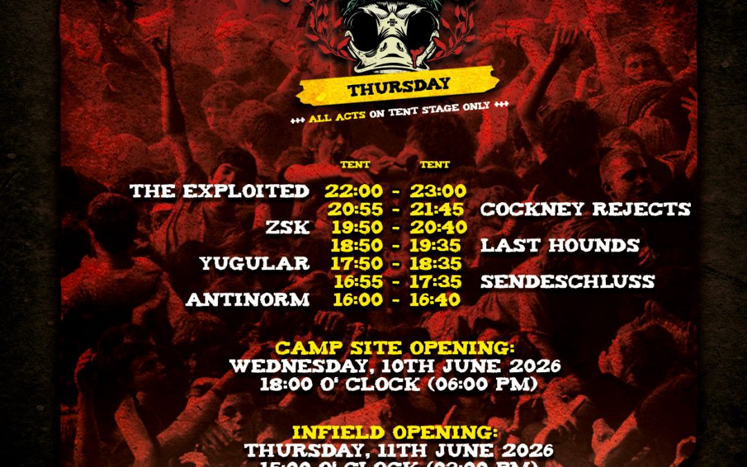 Running Order für das AIN’T LIKE YOU FESTIVAL 2026 online!