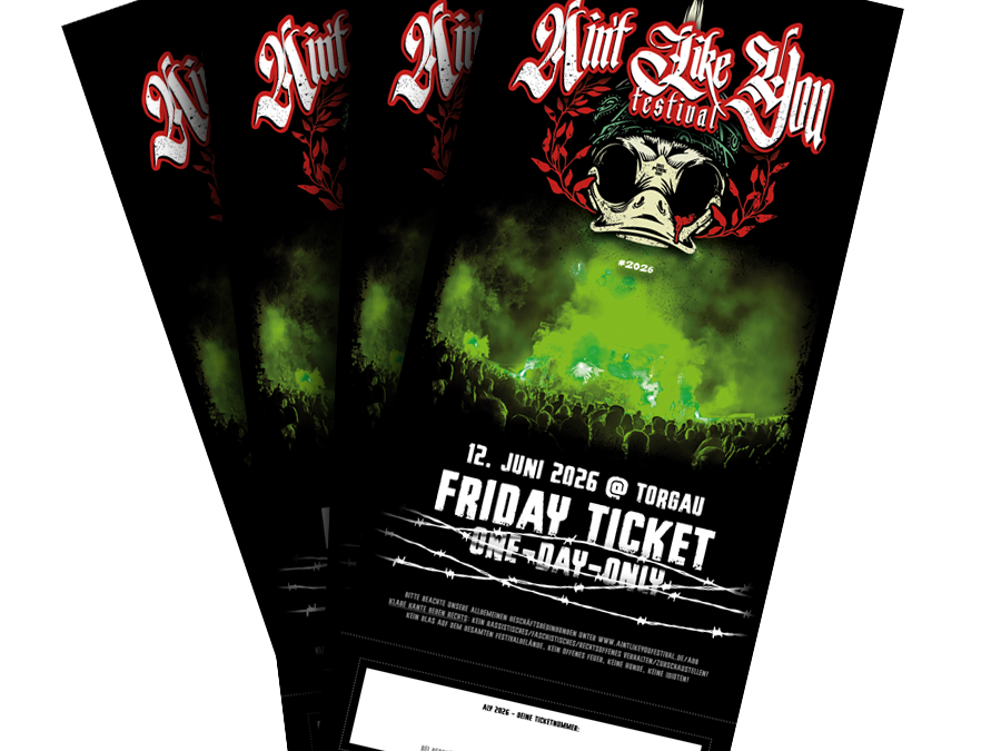 Ab sofort: TAGESTICKETS im VVK erhältlich!