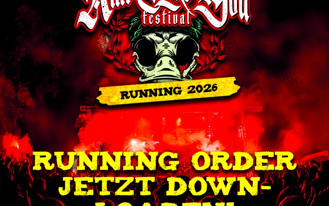 RUNNING ORDER 2026 ZUM DOWNLOAD VERFÜGBAR!